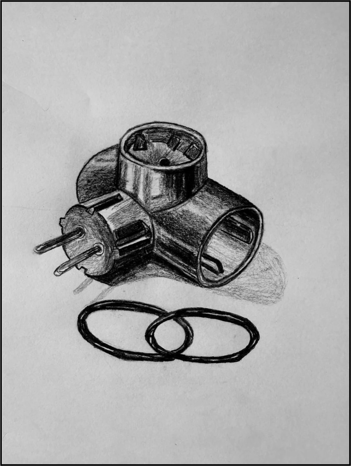 Plug Adapter with Rubber Rings