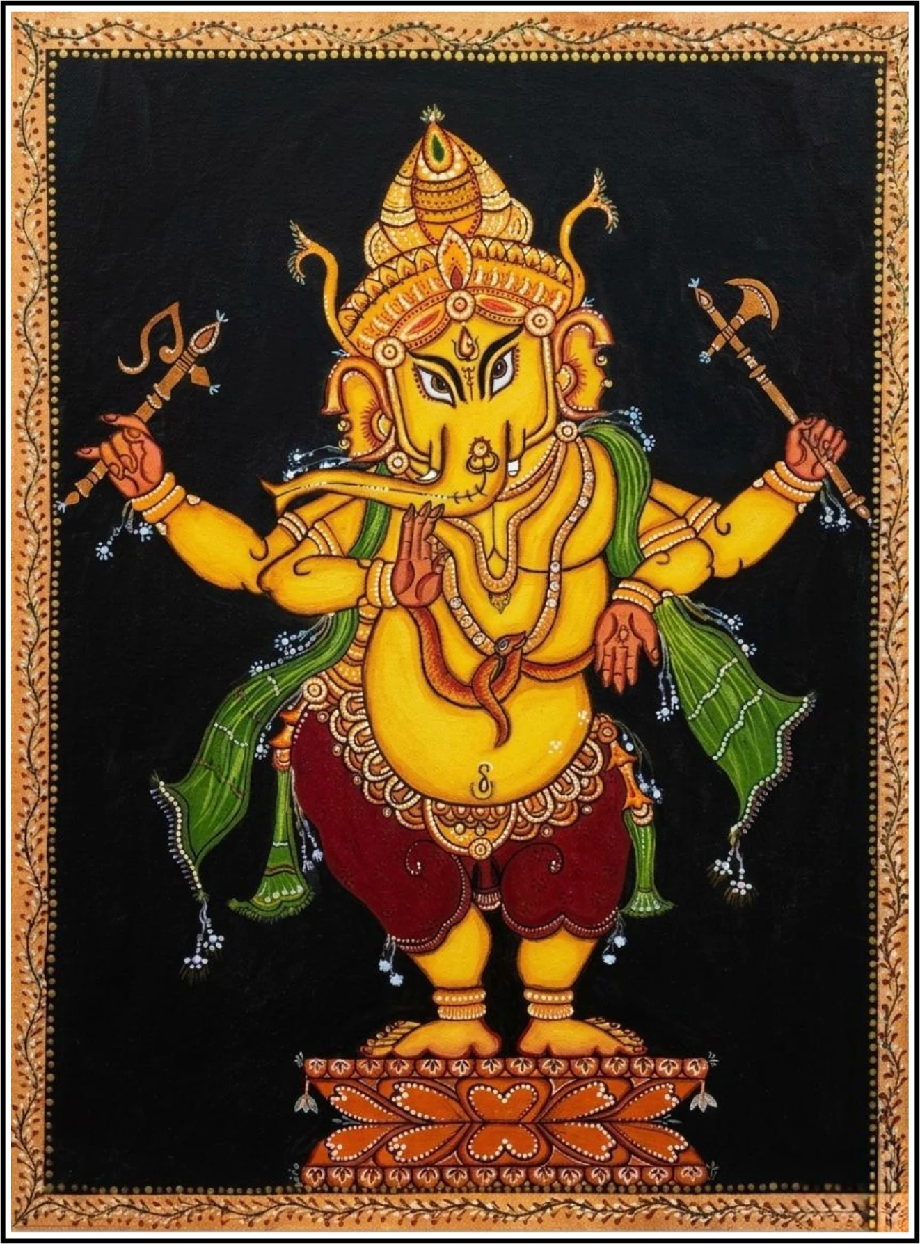 Standing Four-Armed Ganesha
