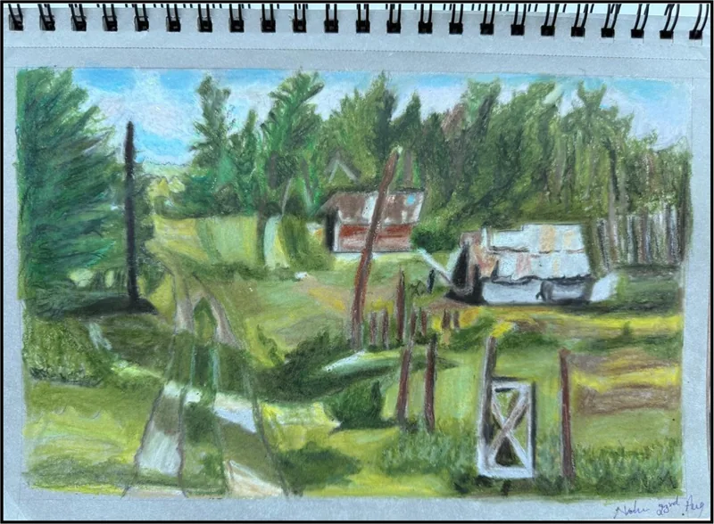 Village Houses — Landscape